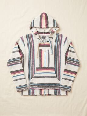 Original Senor Lopez Men's Baja Sweater S Hoodie Rug Stripe